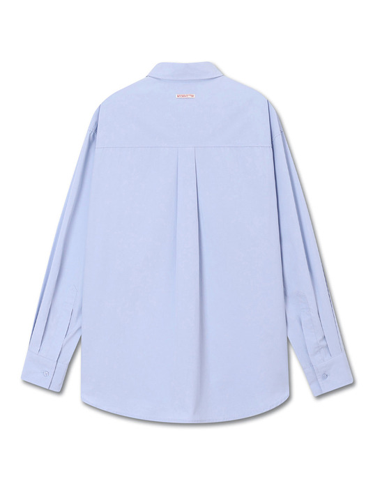 OVERSIZED COTTON SHIRTS POWDER BLUE