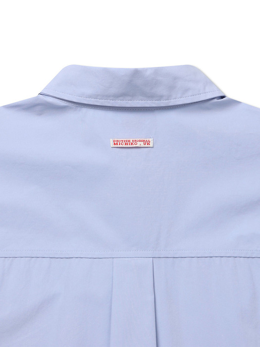 OVERSIZED COTTON SHIRTS POWDER BLUE