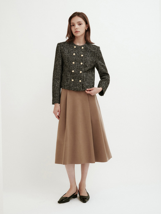 QUIN PINTUCK SKIRT (2colors)