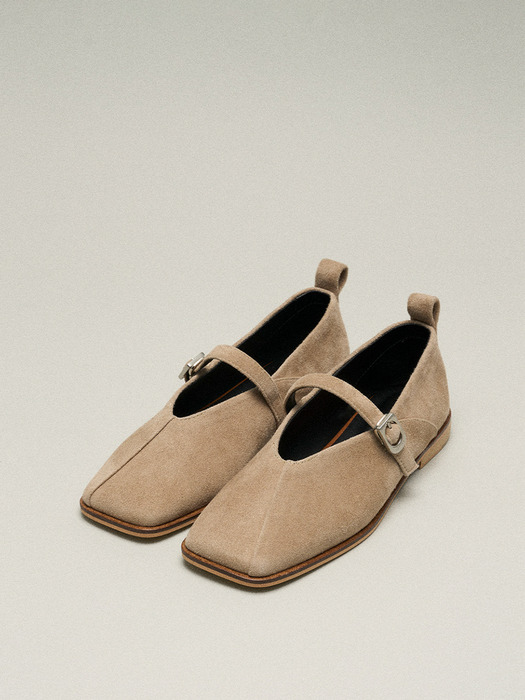 Feel soft Maryjane Suede Beige 필 소프트 메리제인 스웨이드 베이지