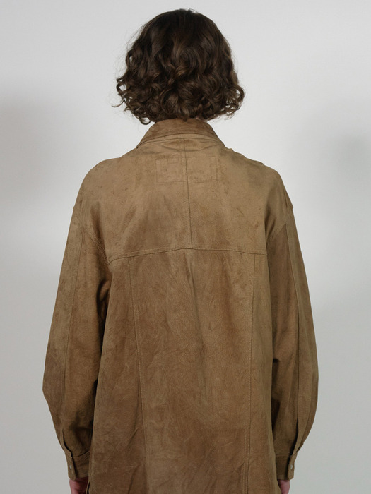 Via Rio suede shirt jacket (Light brown)