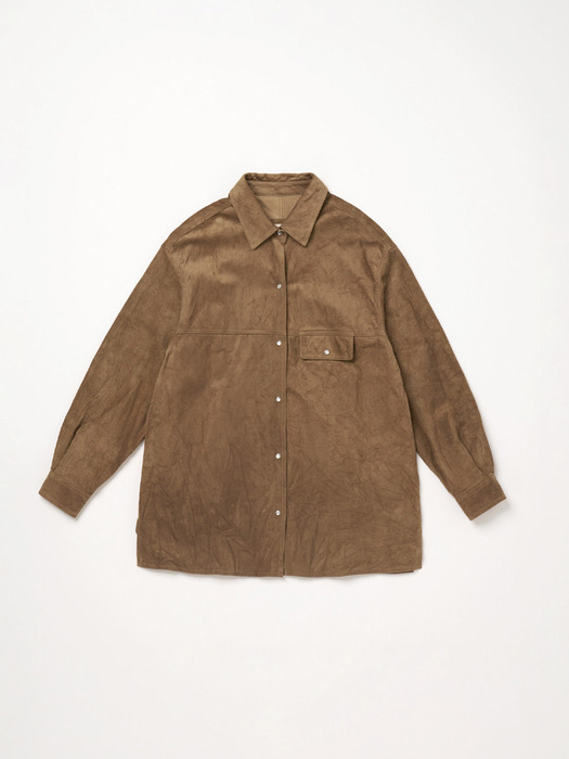 Via Rio suede shirt jacket (Light brown)