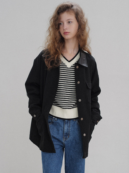 French work jacket (black)