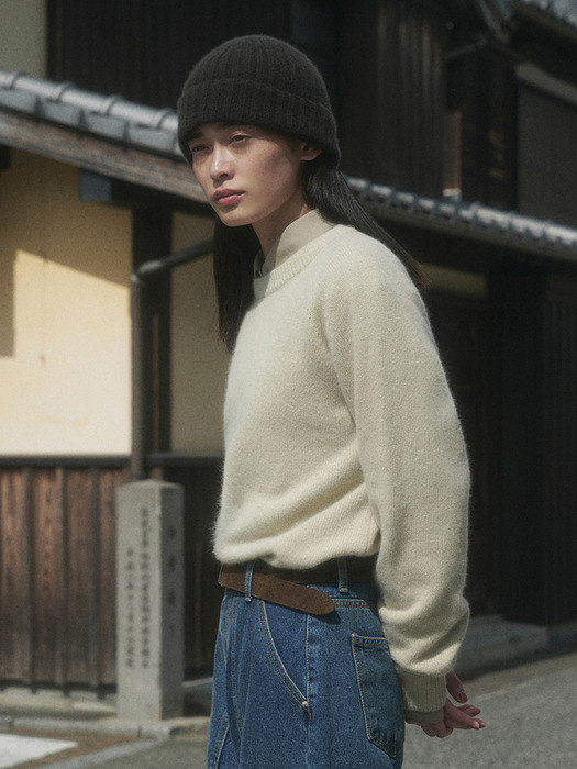 KAFKA RACCOON RAGLAN KNIT_MELON