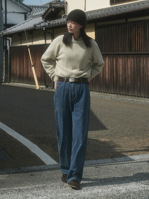KAFKA RACCOON RAGLAN KNIT_MELON