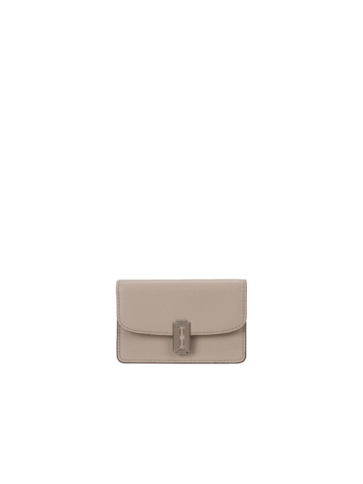 Occam Lune Double Flap Card Wallet (오캄 룬 더블 플랩 카드지갑) Oat Beige