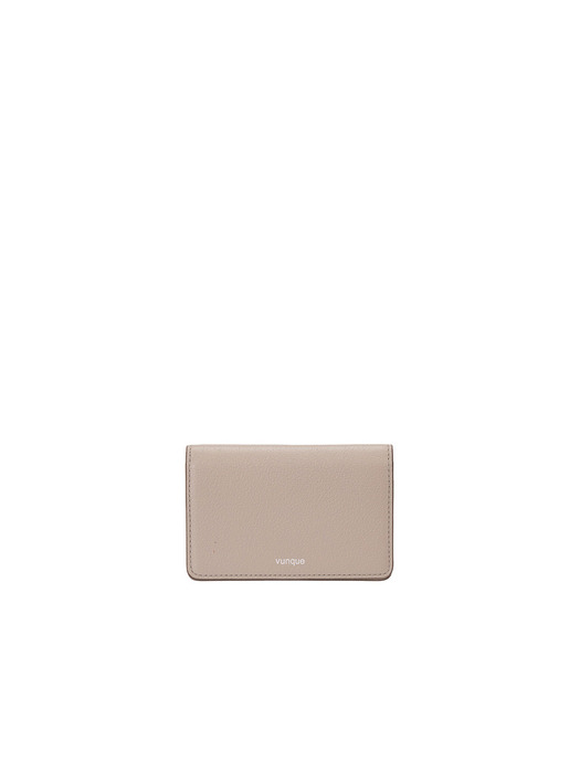 Occam Lune Double Flap Card Wallet (오캄 룬 더블 플랩 카드지갑) Oat Beige