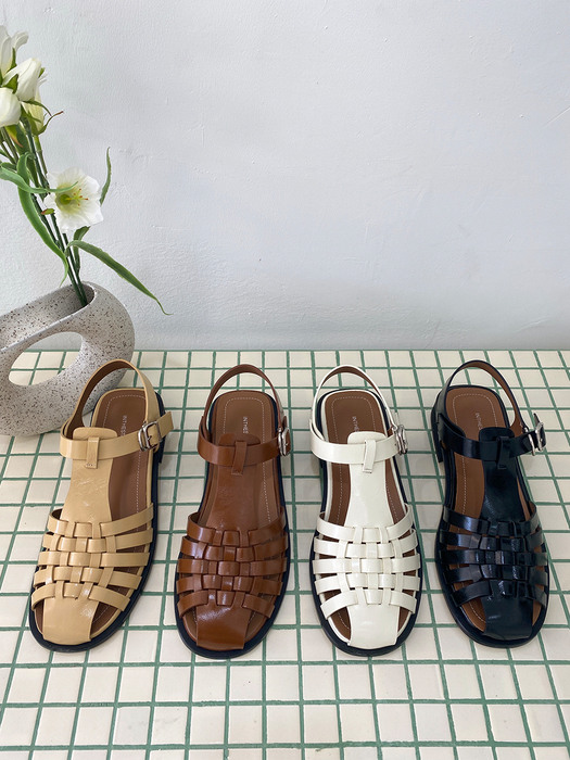 [리퍼브]IS_221350  Honeycomb Fisherman Sandals