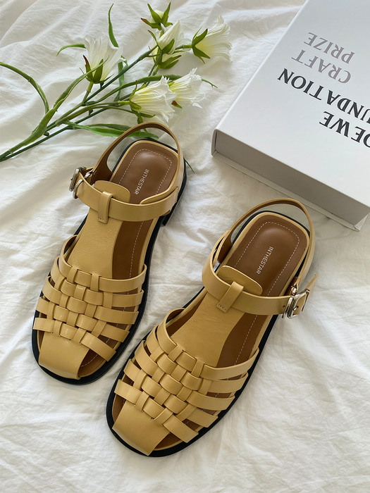 [리퍼브]IS_221350  Honeycomb Fisherman Sandals