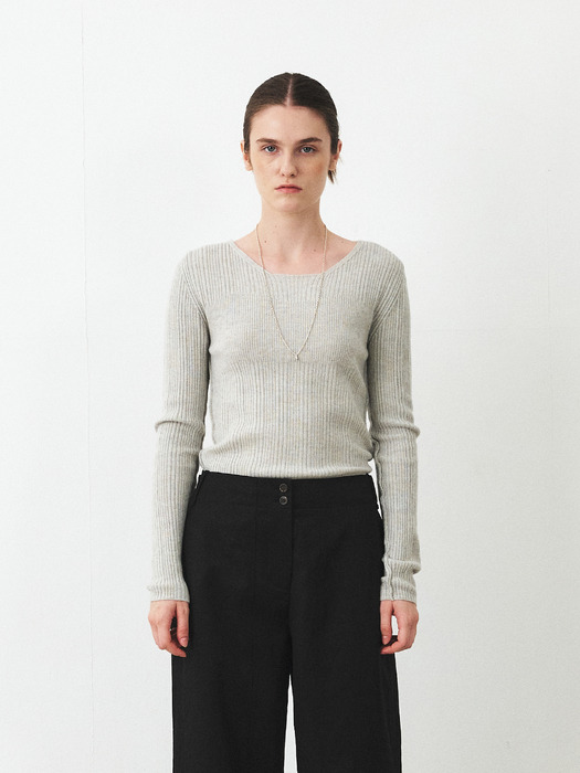 TFF MERINO WOOL ROUND KNIT TOP_3COLORS