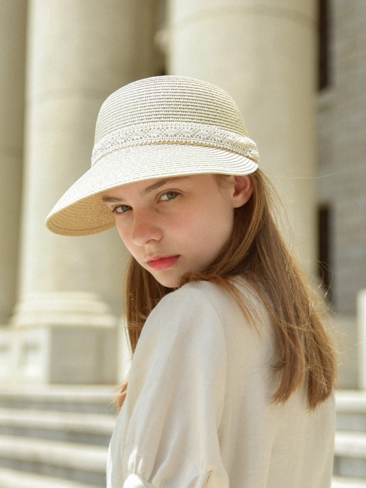 Lady London Lace Panama Hat (2colors)