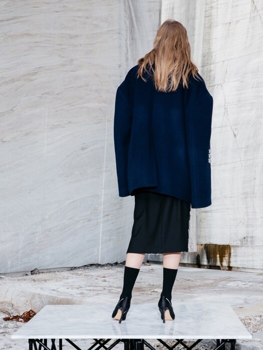 Oversized Wool Peacoat