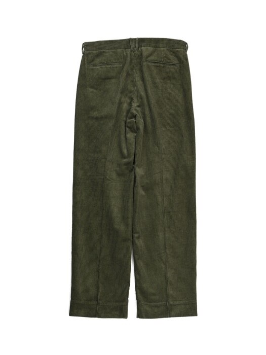 18FW STANDARD SEMI WIDE CORDUROY PANTS OLIVE