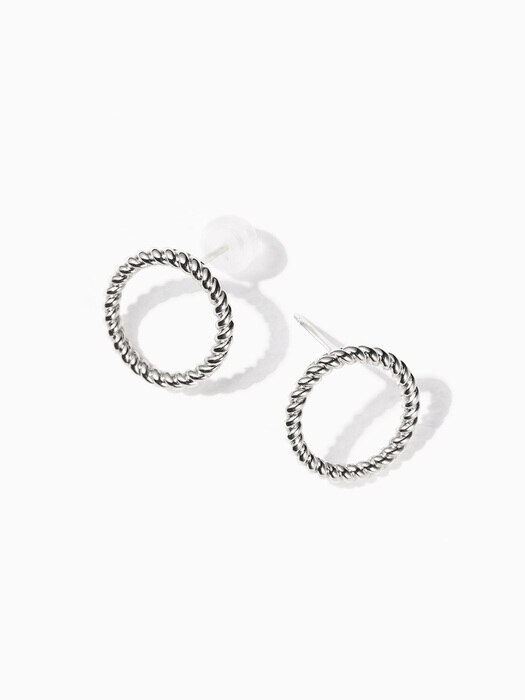twisted round earring S