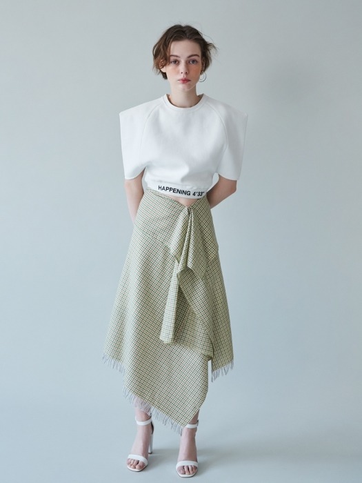 UNBALANCE CHECK SKIRT