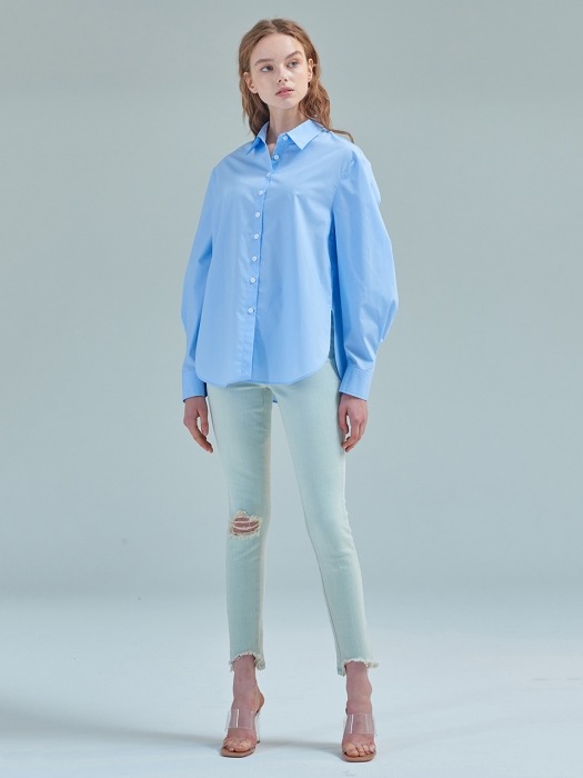 Kelly blouse [Crystal blue]