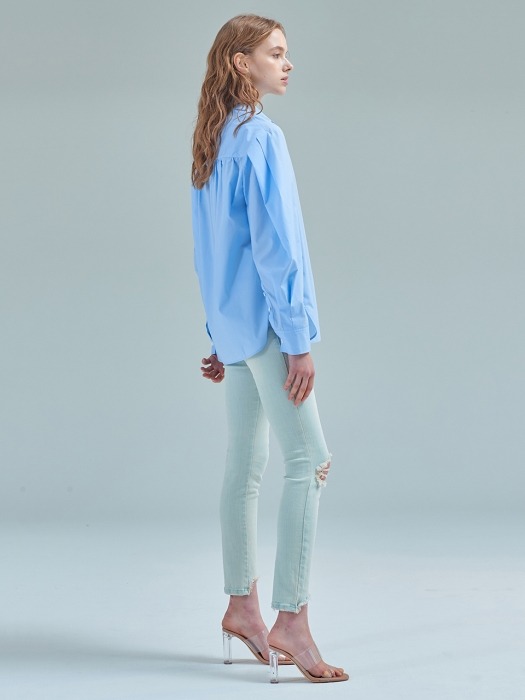 Kelly blouse [Crystal blue]