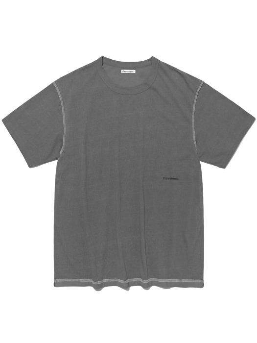 TURN OVER SHORT SLEEVE IS [GRAY]