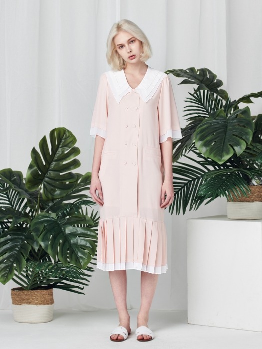 SAILOR COLLAR DRESS_LIGHT PINK