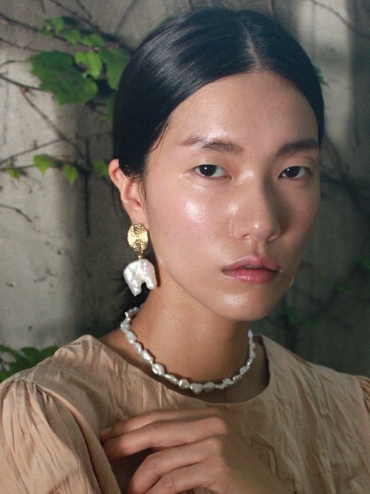 Huge baroque pearl `````drop````` earring