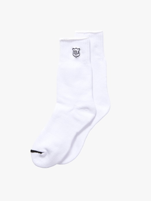 Patch Logo Socks - White