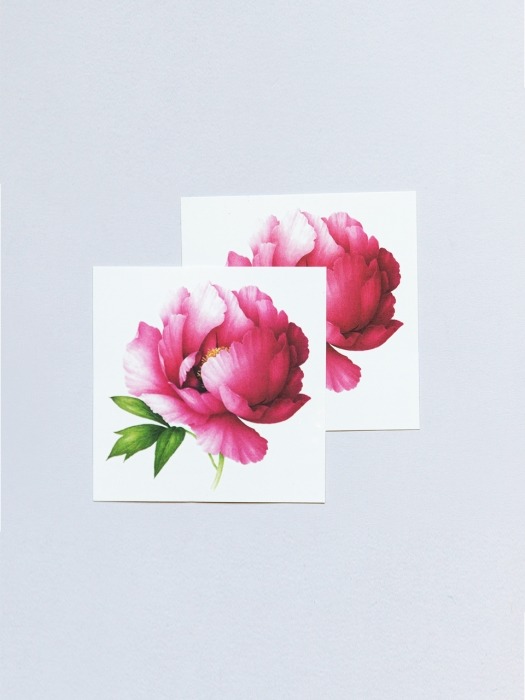 Pink Peony Scented Pairs 타투 스티커