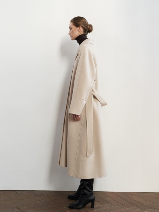 NTW CASHMERE SINGLE COAT [HAND MADE] 2COLOR