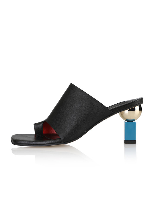 Marie sandals / 20SS-S426 Black+Deep blue