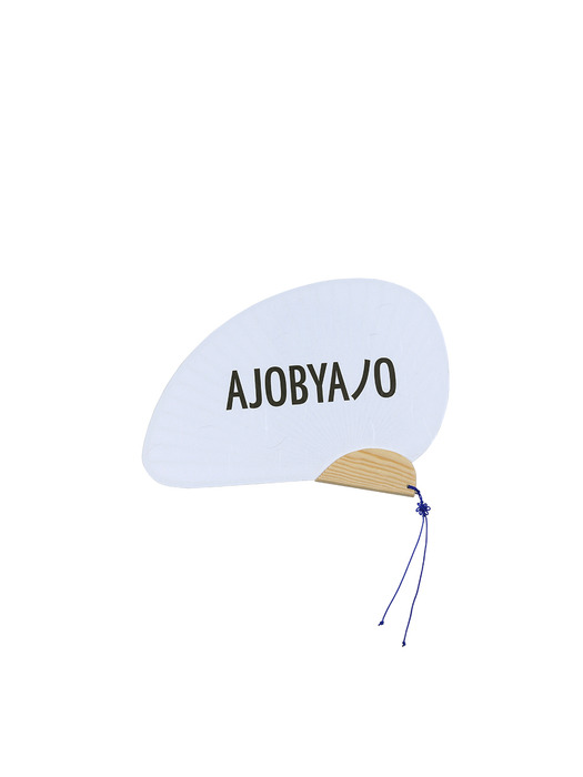 [Double Lovers X AJOBYAJO] Perfect Blue Face Fan [White]