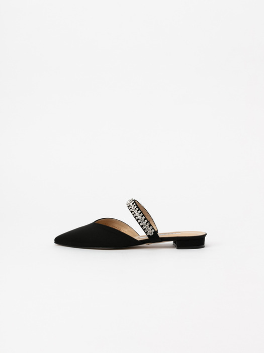 Patio Jeweled Slides in Black