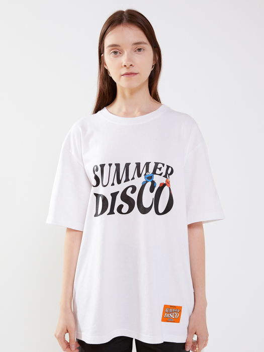 [SM20 SV X Sesame Street] Summer Disco T-Shirts(White)