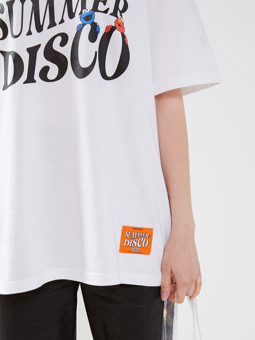 [SM20 SV X Sesame Street] Summer Disco T-Shirts(White)
