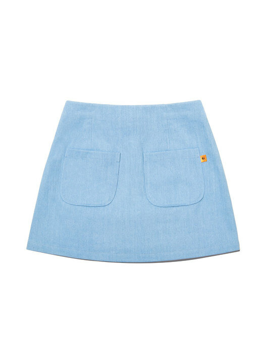 Rose Denim Skirt pants [LIGHT BLUE]