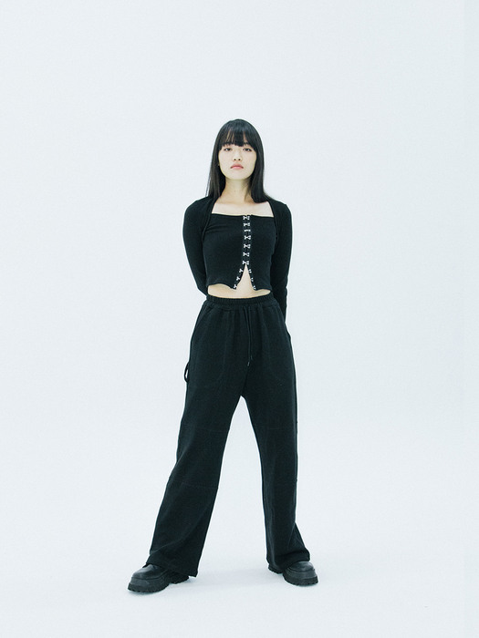 Hook square top (black)