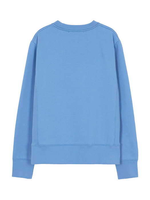 Fluff Print Sweatshirt in Blue_VW0WE3500