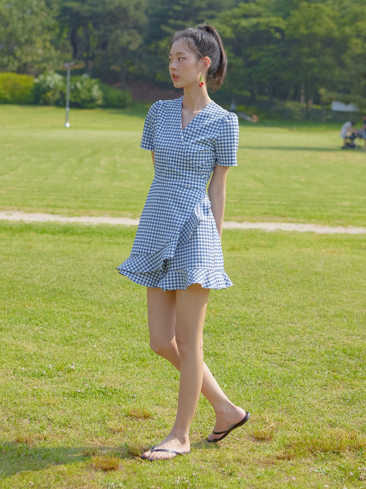 GINGHAM CHECK JUMPSUIT