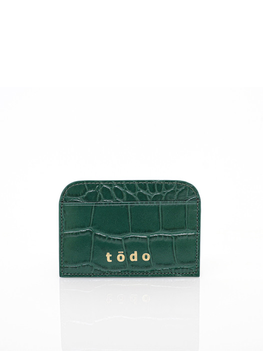 악어무늬패턴 CARDHOLDER GREEN