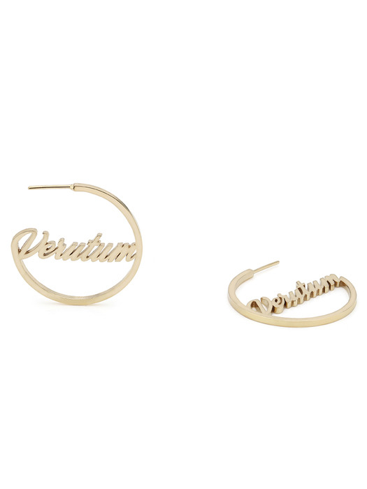 xcript VERUTUM Logo Brass Earring_BRVAE001