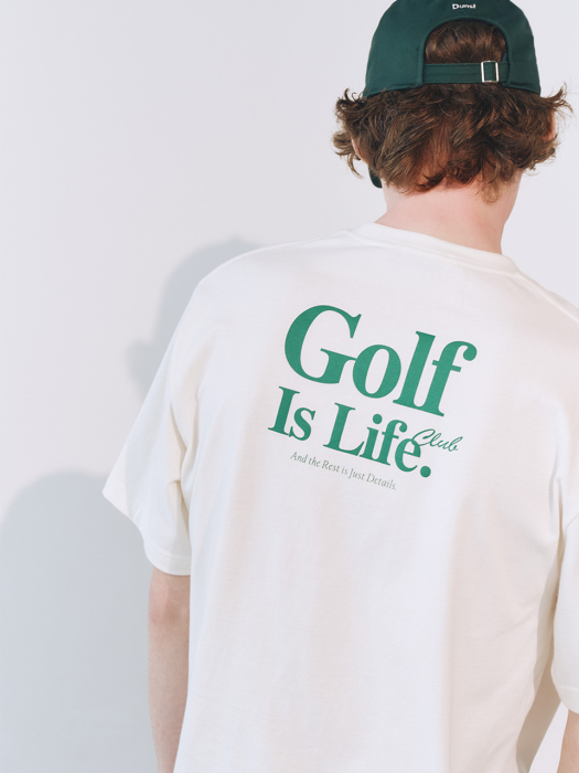 UNISEX SPORTING IS LIFE T-SHIRT BLEACHED CREAM_M_UDTS1E114CR