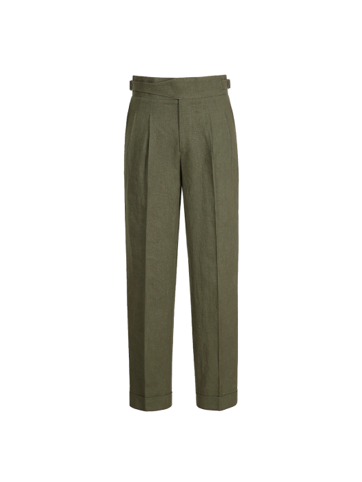 8s Linen Gurkha Trousers (Light Khaki)