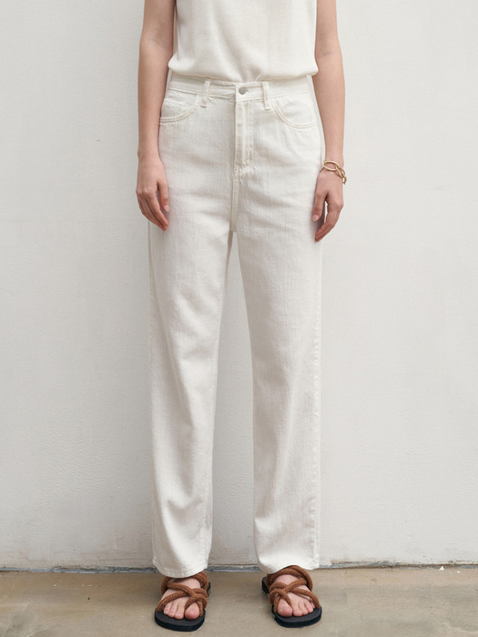 ROUTINE COTTON JEANS_IVORY