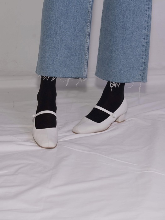 [리퍼브]Ditole 220/235Kathy Maryjane shoes White