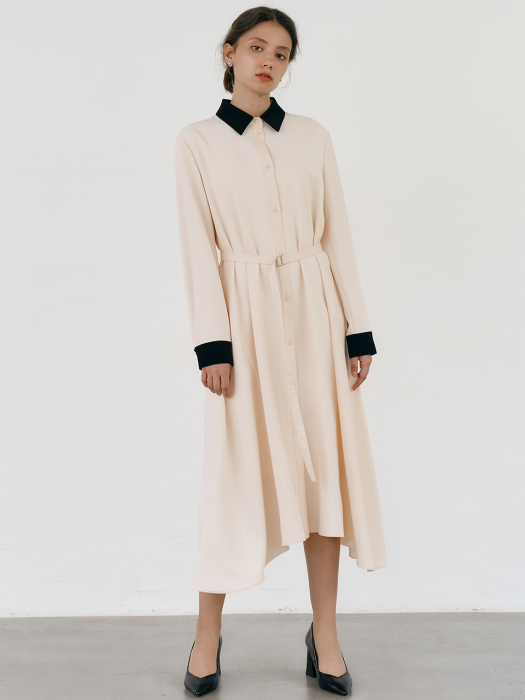 CO CLASSY SHIRTS DRESS_IVORY