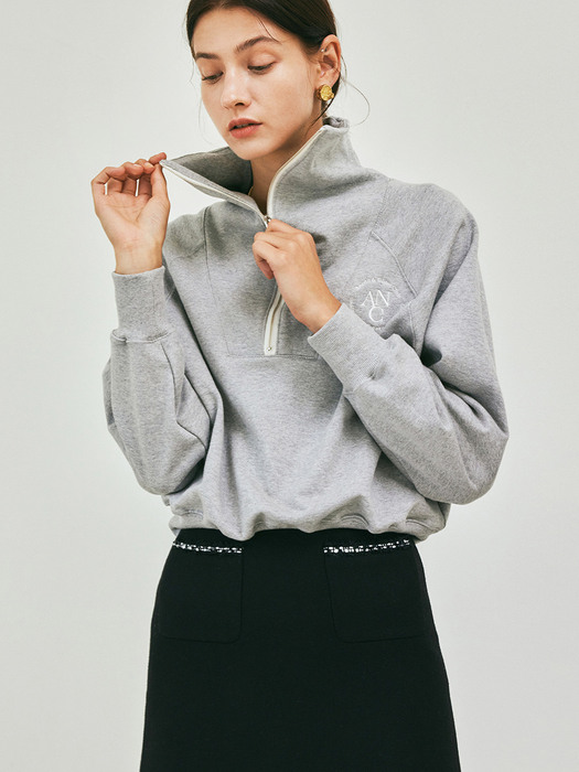 Half Zip Sweat Shirt_MG