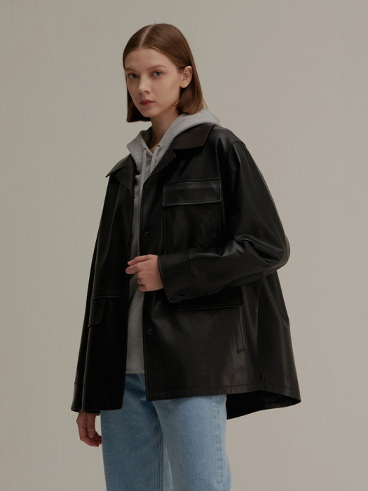 pinblack shearling jacket