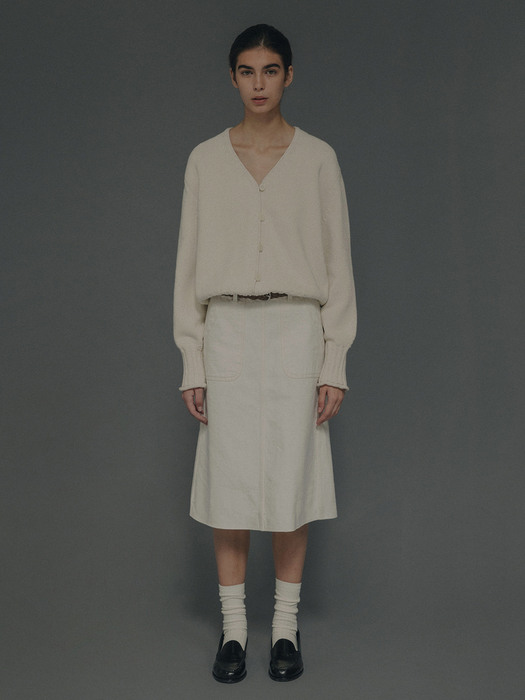 Standard cotton skirt (Ivory)
