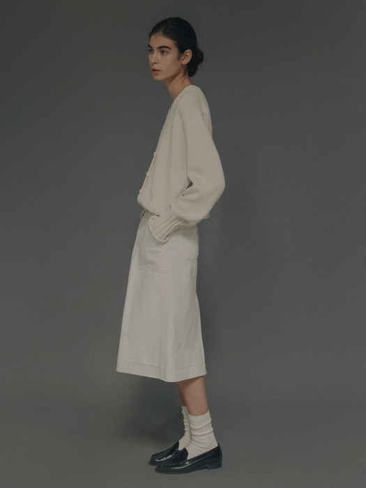 Standard cotton skirt (Ivory)