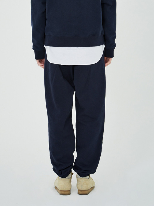 MARITHE CREST LOGO SWEATPANTS navy