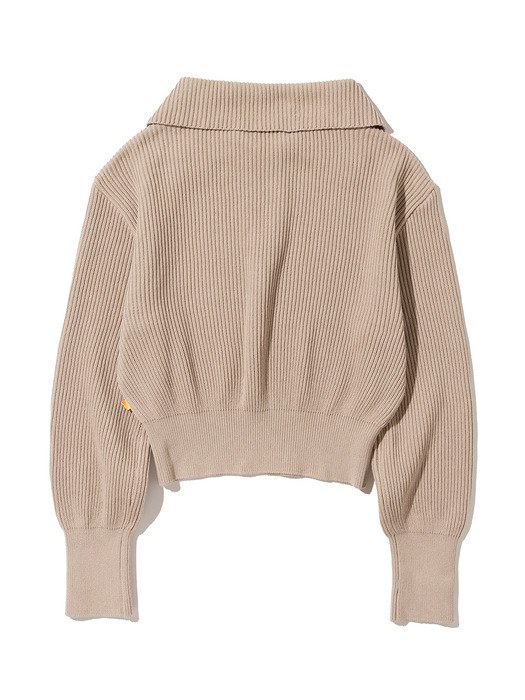 RCC Knit Half Zipup [BEIGE]