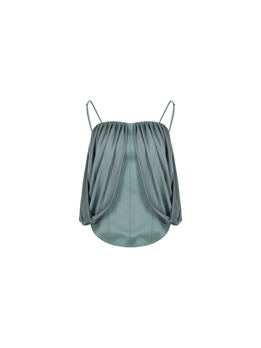 DRAPED CORSET TOP